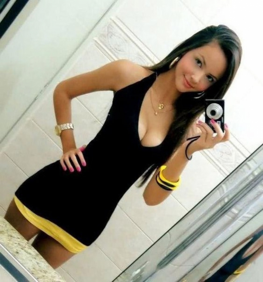 hot beautiful asian girl in black